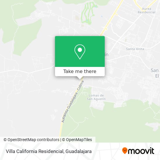 Villa California Residencial map