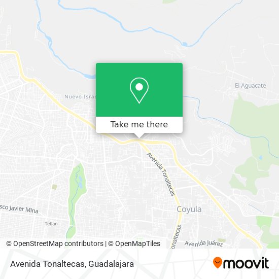 Mapa de Avenida Tonaltecas