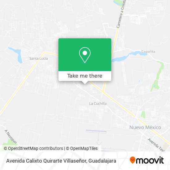 Mapa de Avenida Calixto Quirarte Villaseñor