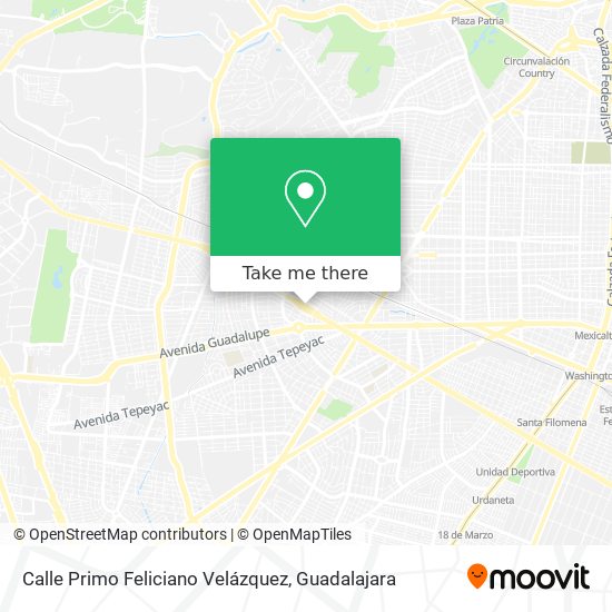 Calle Primo Feliciano Velázquez map
