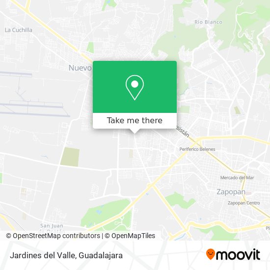 Mapa de Jardines del Valle