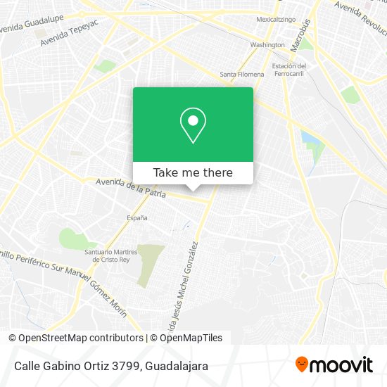 Mapa de Calle Gabino Ortiz 3799