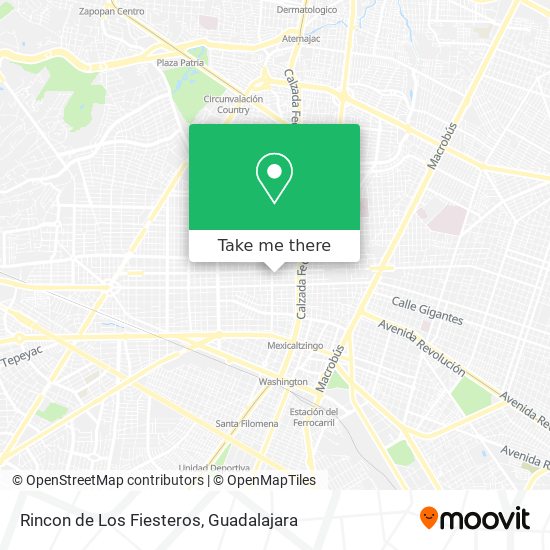 Rincon de Los Fiesteros map