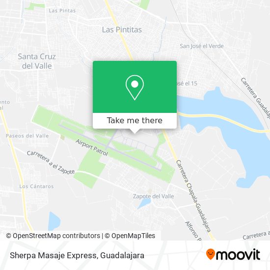 Mapa de Sherpa Masaje Express