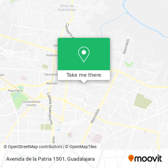 Mapa de Avenida de la Patria 1501