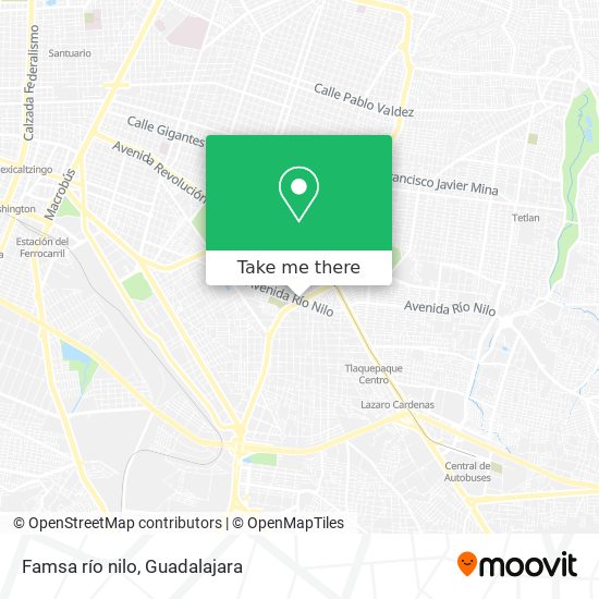 Famsa río nilo map