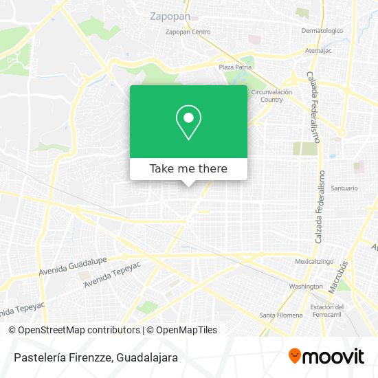Pastelería Firenzze map