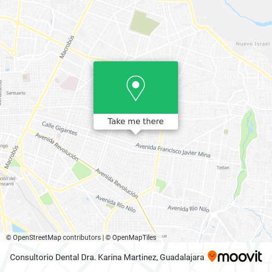 Consultorio Dental Dra. Karina Martinez map