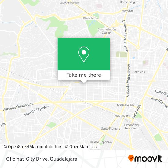 Oficinas City Drive map