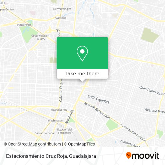 Mapa de Estacionamiento Cruz Roja