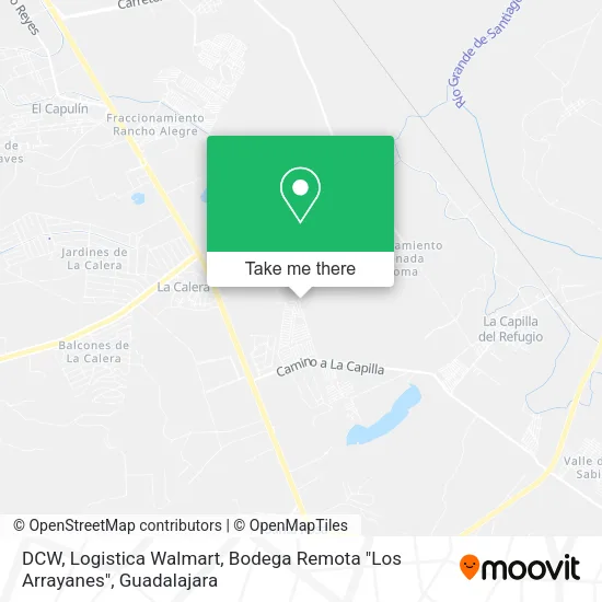 DCW, Logistica Walmart, Bodega Remota "Los Arrayanes" map