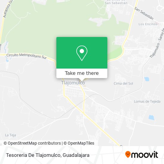 Mapa de Tesoreria De Tlajomulco