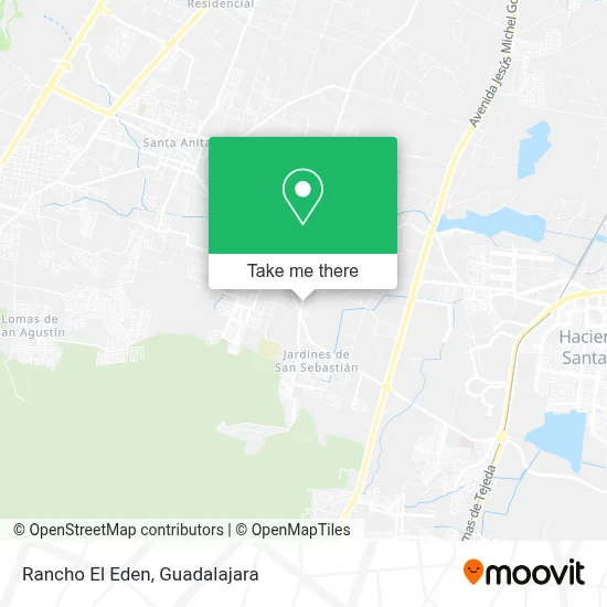 Rancho El Eden map