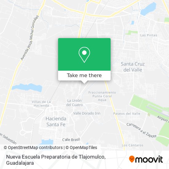 Nueva Escuela Preparatoria de Tlajomulco map