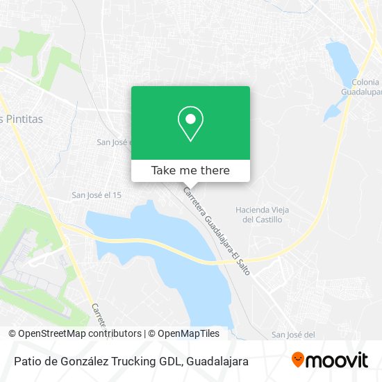 Patio de González Trucking GDL map