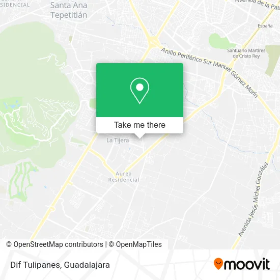 Dif Tulipanes map