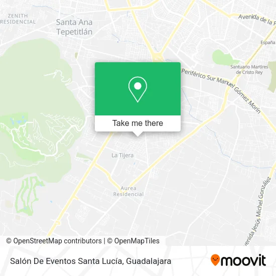 Salón De Eventos Santa Lucía map