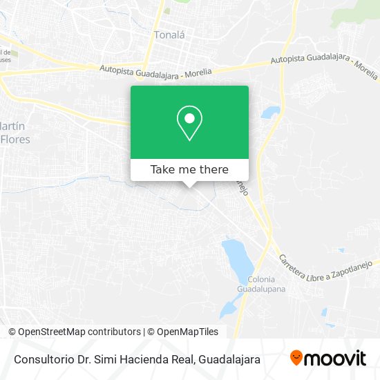 Mapa de Consultorio Dr. Simi Hacienda Real