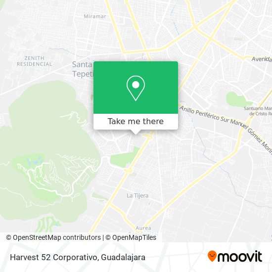 Harvest 52 Corporativo map
