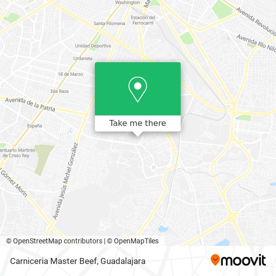 Mapa de Carniceria Master Beef