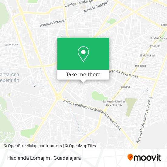 Mapa de Hacienda Lomajim