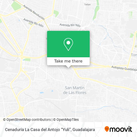 Mapa de Cenaduría La Casa del Antojo “Yuli”