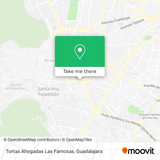 Mapa de Tortas Ahogadas Las Famosas