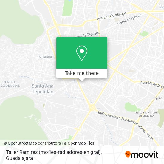 Taller Ramirez (mofles-radiadores-en gral) map