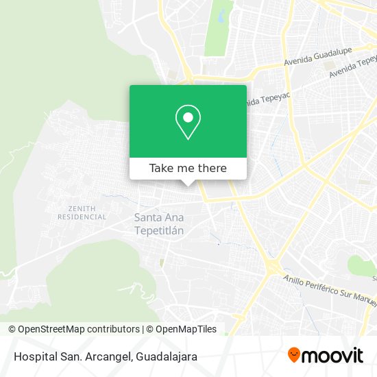 Hospital San. Arcangel map
