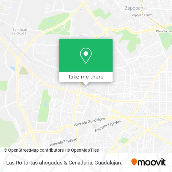Mapa de Las Ro tortas ahogadas & Cenaduria