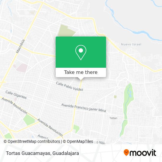 Mapa de Tortas Guacamayas