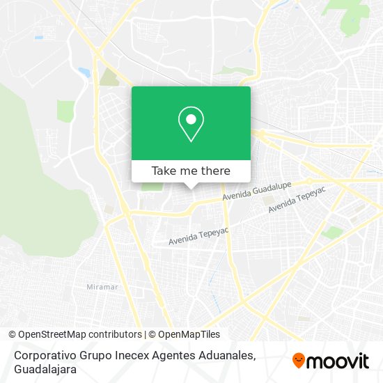 Mapa de Corporativo Grupo Inecex Agentes Aduanales