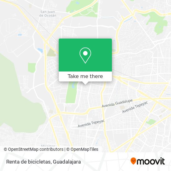 Renta de bicicletas map