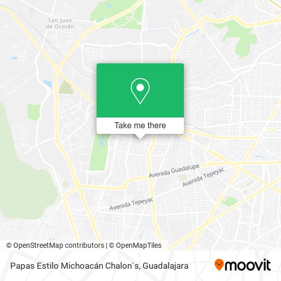 Mapa de Papas Estilo Michoacán Chalon`s