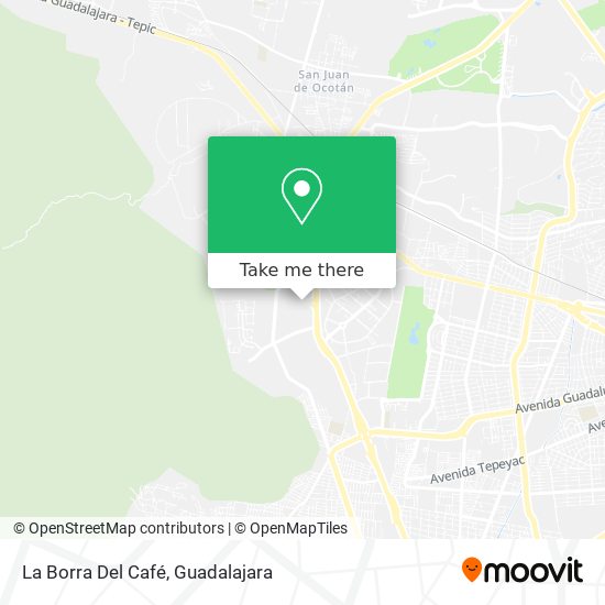 La Borra Del Café map