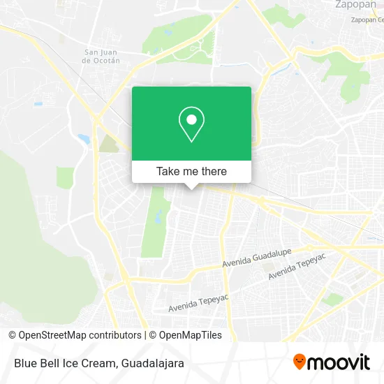 Blue Bell Ice Cream map