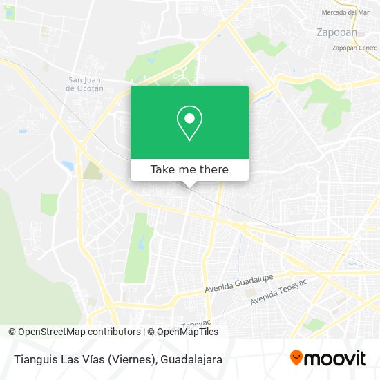 Tianguis Las Vías (Viernes) map