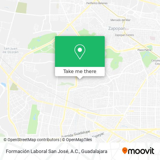 Formación Laboral San José, A.C. map