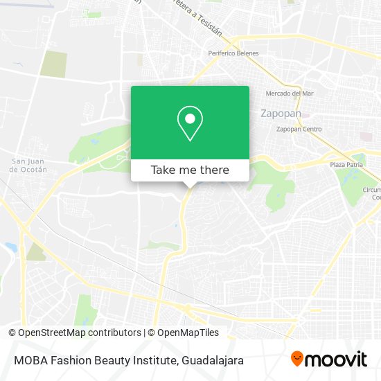 Mapa de MOBA Fashion Beauty Institute
