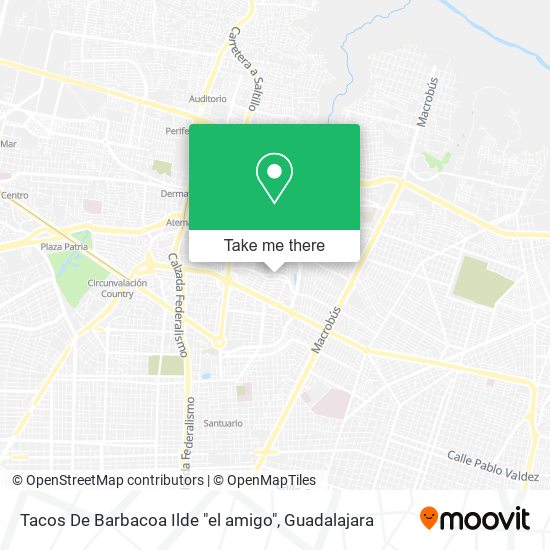 Mapa de Tacos De Barbacoa Ilde "el amigo"