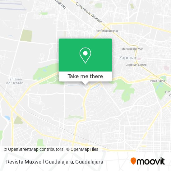 Mapa de Revista Maxwell Guadalajara