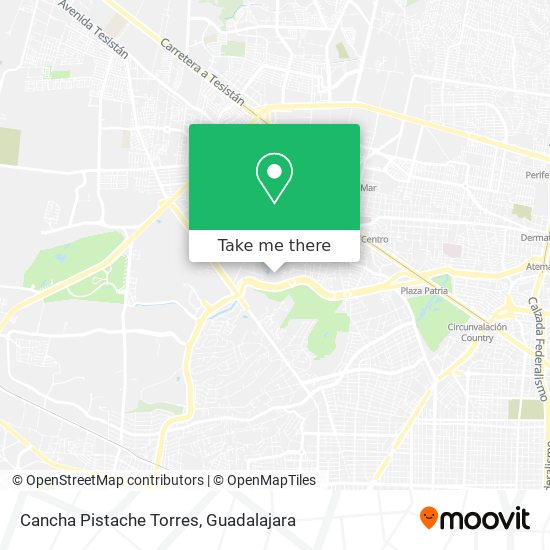 Mapa de Cancha Pistache Torres