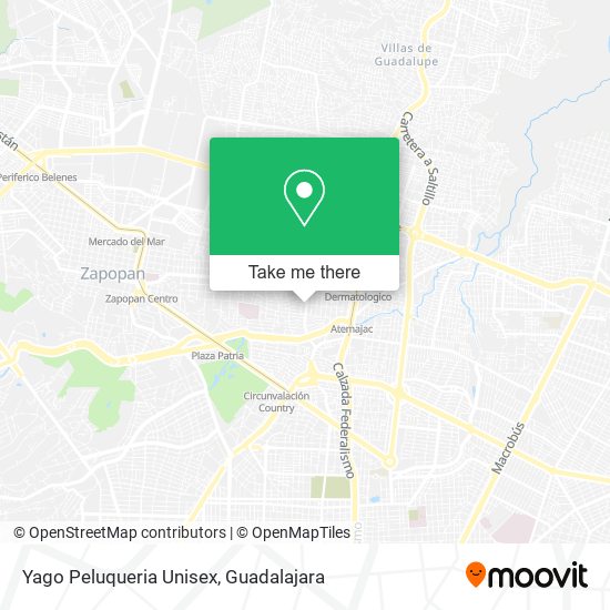 Mapa de Yago Peluqueria Unisex