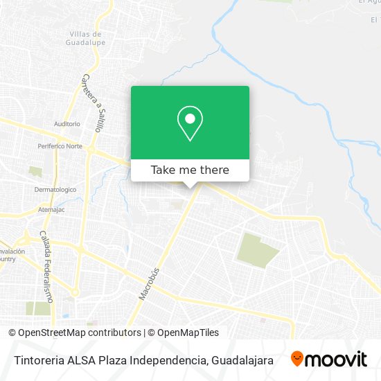 Mapa de Tintoreria ALSA Plaza Independencia
