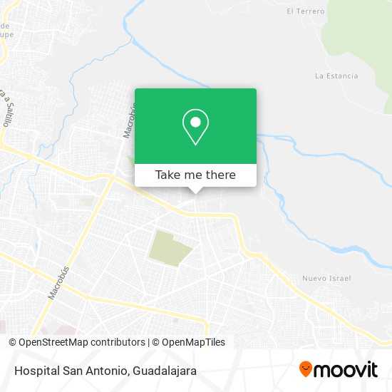 Hospital San Antonio map