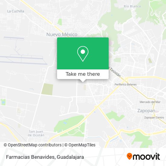 Mapa de Farmacias Benavides