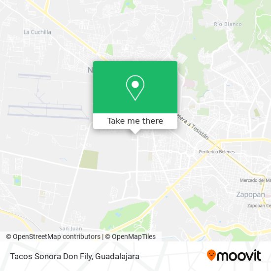 Tacos Sonora Don Fily map