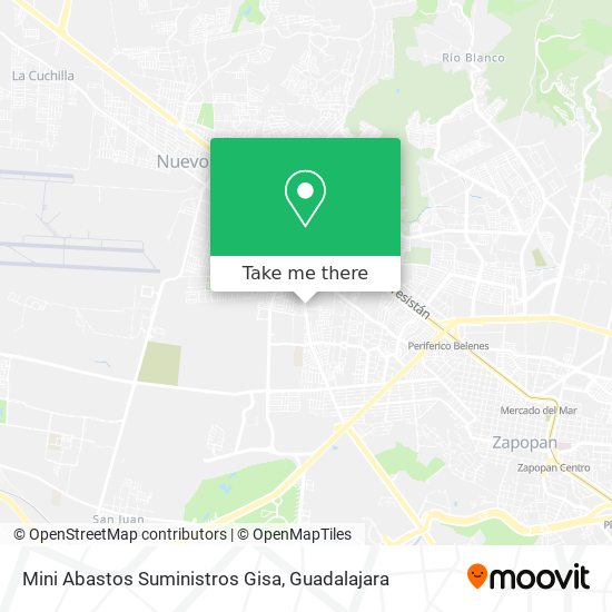 Mapa de Mini Abastos Suministros Gisa