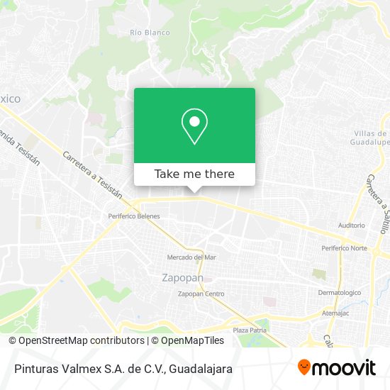 Pinturas Valmex S.A. de C.V. map