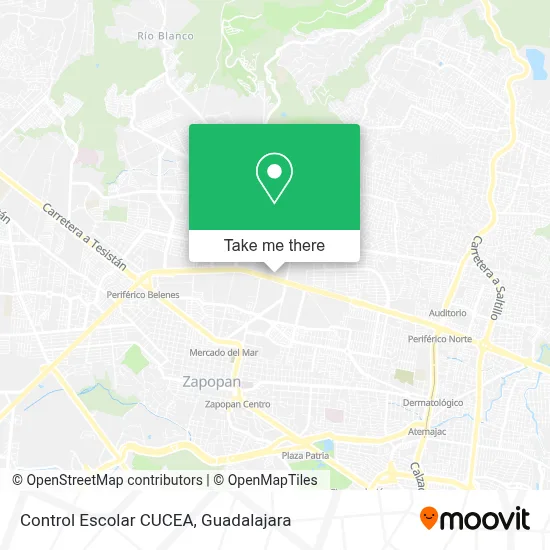 Control Escolar CUCEA map